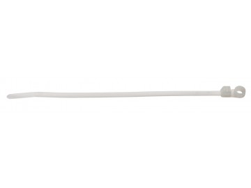 Cable Ties w/ screw hole Nylon, 7.9", 1000/ bag, Colour: Natural