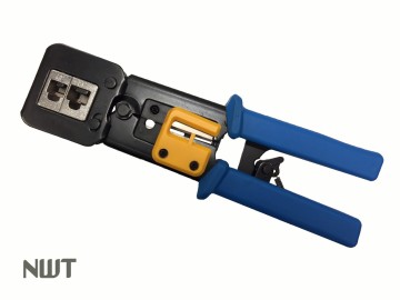 8P, 6P Crimp Tool for Pass-Through Quick Connect plugs, Ratchet type