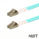 10G Multimode Duplex Fiber Patch Cable (50/125) OM3 Aqua - Laser Opt - LC to LC