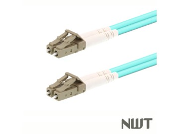 Fiber Patch Cord OM3-10G, MM Duplex 50/125 um LC-LC, AQUA