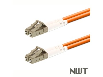 Fiber Patch Cords, Duplex multimode 50/ 125um, LC-LC, Orange