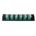 12 Port Fiber Optic Module, LC, 10G Aqua, SM, MM