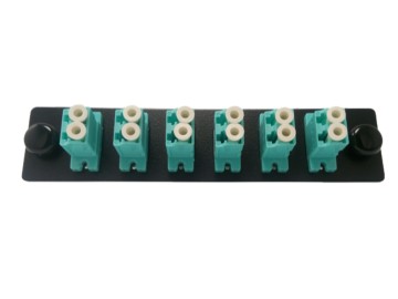 12 Port Fiber Optic Module, LC, 10G Aqua, SM, MM