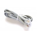 3 ft. Telephone Line Cord , 6P4C, Mod-Mod