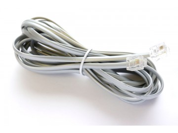 7 ft. Telephone Line Cord , 6P4C, Mod-Mod