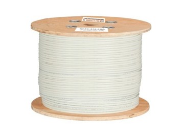 Cat. 6A, 4 pr., FT4, CMR, solid 23 AWG Copper, 1000 ft. White