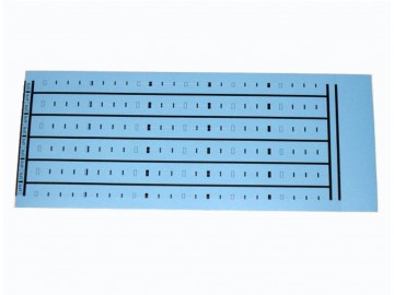 BIX Label 4 & 5 pr. Marking (5 per sheet), Blue