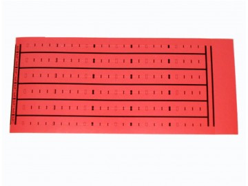 BIX Label 4 & 5 pr. Marking (5 per sheet), Red