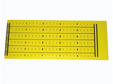 BIX Label 4 & 5 pr. Marking (5 per sheet), Yellow