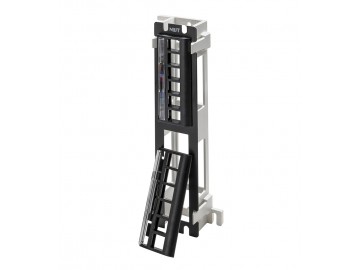 12-Port Front Access Blank Patch Panel, W/Bracket