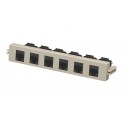 6 Port - Balun F-Type to RJ45 Module - BIX Mount