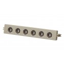 6 Port - BNC (F-F) Module - BIX Mount