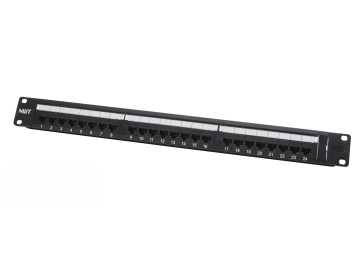 24 Port Category 5E Patch Panel, 19" Rack Mount 