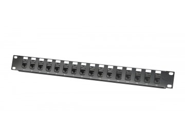 16 Port CATV Balun, Patch Panel, 8C (RJ45) to F-81 Female  