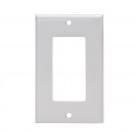 Single Gang Decora Cover Plate, White