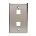 2 Port Stainless Steel Keystone Plate 