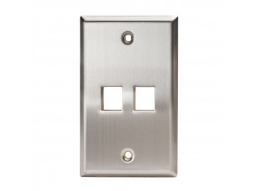 2 Port Stainless Steel Keystone Plate 