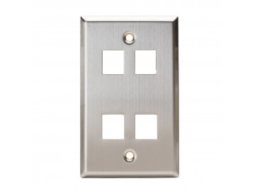 4 Port Stainless Steel Keystone Plate 