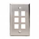 6 Port Stainless Steel Keystone Plate 