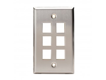 6 Port Stainless Steel Keystone Plate 