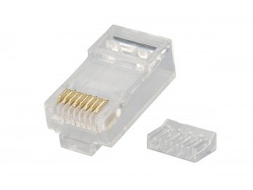 Modular Plug 8P8C for stranded wire cable, with wire guide, Cat.6