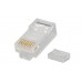 Modular Plug 8P8C for solid wire cable, with wire guide, Cat.6 & Cat.6A 