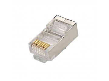 Modular Plug 8P8C for stranded wire, Shielded, Cat.5E