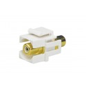 RCA Keystone Module, Female to Female, White 