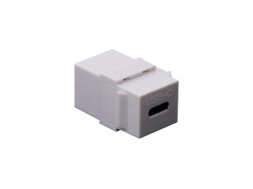 USB-C Keystone Coupler, White