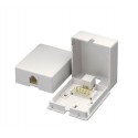 4C Quick Connect Surface Mount Jack, White 