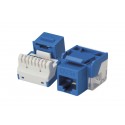 Cat. 5E Keystone Jack, 100 Mhz., 110 IDC, Blue 