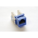 Cat. 6 Keystone Jack, 10 Gbps rated, 110 IDC, 90 deg.