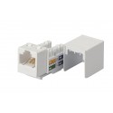 Cat. 6A (Augmented) Keystone Jack, 10 Gbps rated, 110 IDC, Colours: XX = BL