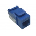 Cat. 6A, Quick Connect Keystone Jack 10 Gbps rated, 110 IDC.  Colours: XX = BL, WH