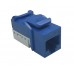 Cat. 6 Quick Connect Keystone Jack 10 Gbps rated, 110 IDC, 90 deg.