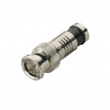 BNC-Male for RG6, Nickel Plated 