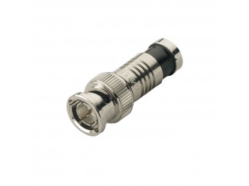 BNC-Male for RG6, Nickel Plated 