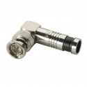 BNC-Male for RG6, L-type, Nickel Plated 