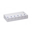 6 Port Surface Mount Box w/door