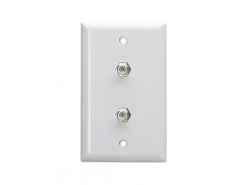 Duplex CATV Flush Mount Jack with 2 X F81 connectors