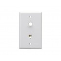 4C X F81 Cutout plate, White