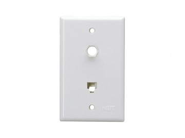 4C X F81 Cutout plate, White