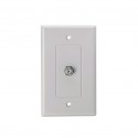 Designer TV plate w/F81, White 